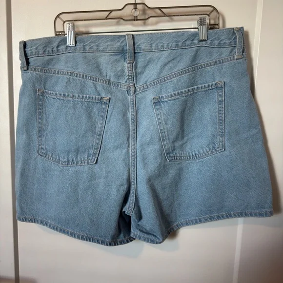Old Navy High-Rise Blue Baggy Shorts - Picture 3 of 3